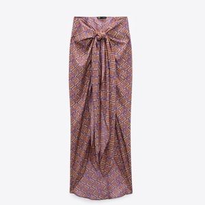 NEW Women’s ZARA printed sarong skirt, one size